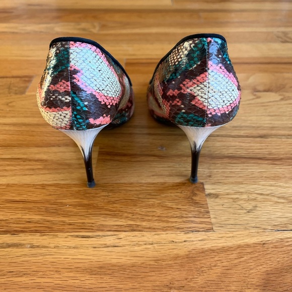 DRIES VAN NOTEN Snakeskin Multicolor Pump Heels 38.5 - Picture 8 of 8